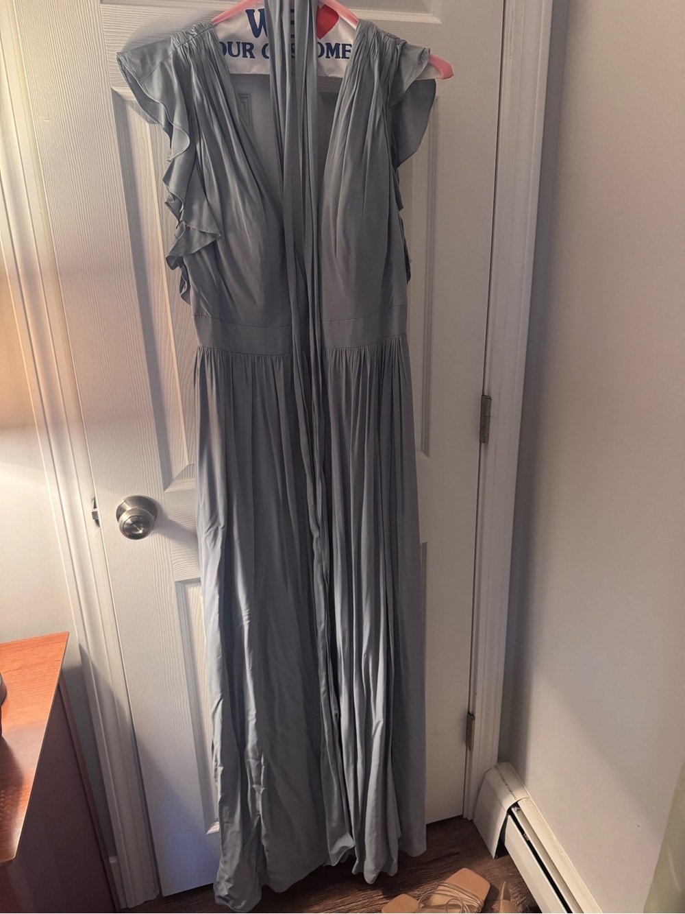 Azazie Bridesmaid Dress Dusty Blue